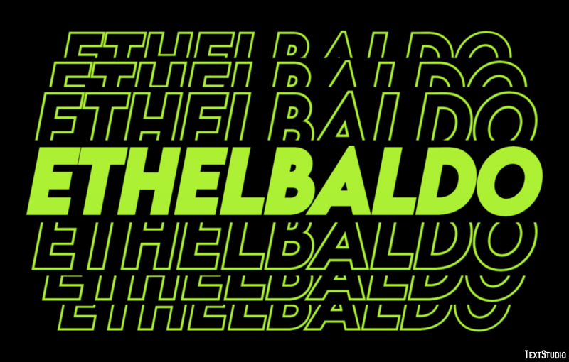Ethelbaldo Efecto de texto