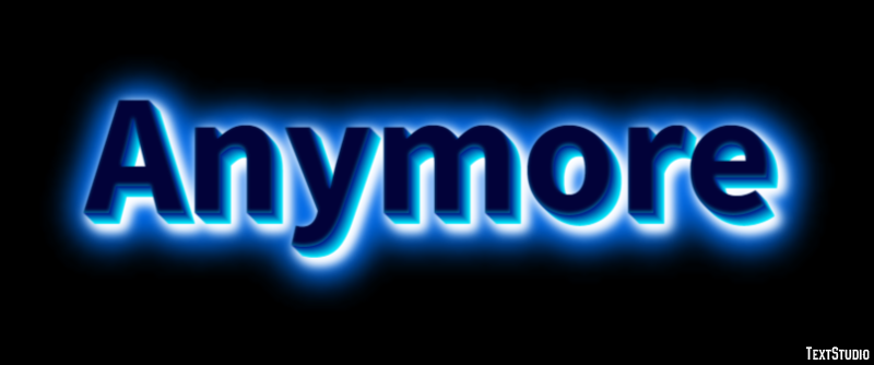 Anymore Texteffekt