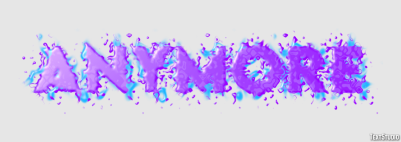 Anymore Эффект текста