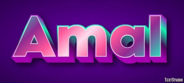 Amal Text effect