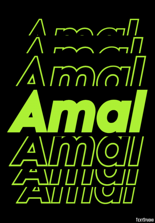 Amal Text effect