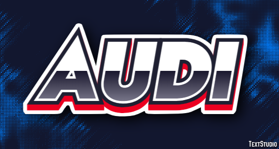 Audi Efeito de texto