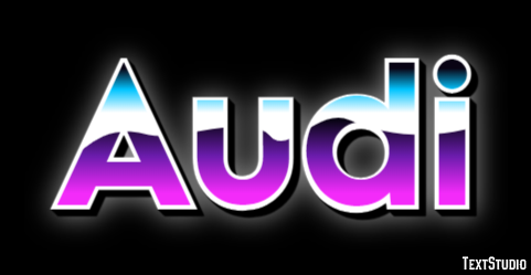 Audi Efeito de texto