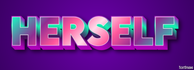 Herself Text effect