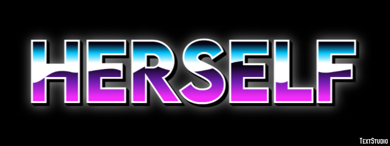 Herself Text effect