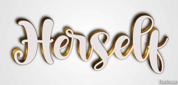 Herself Text effect