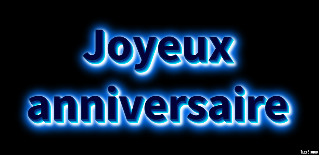 Joyeux anniversaire Effet de Texte