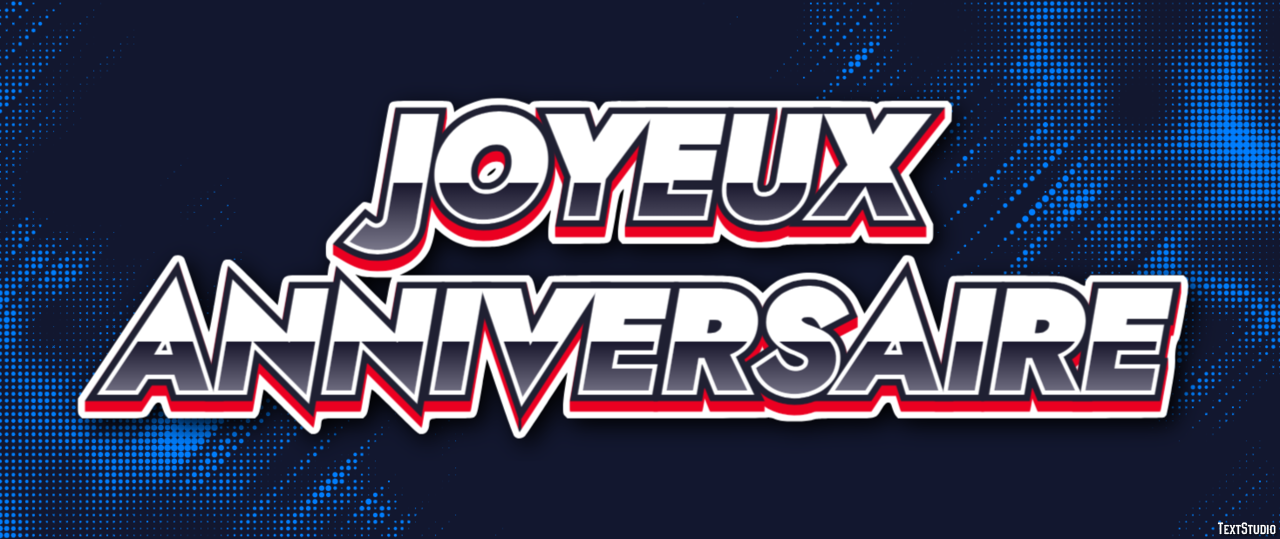 Joyeux anniversaire Effet de Texte