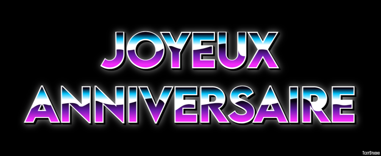 Joyeux anniversaire Effet de texte