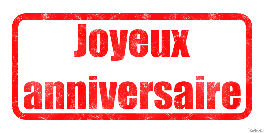 Joyeux anniversaire Effet de Texte