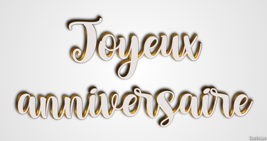Joyeux anniversaire Effet de Texte