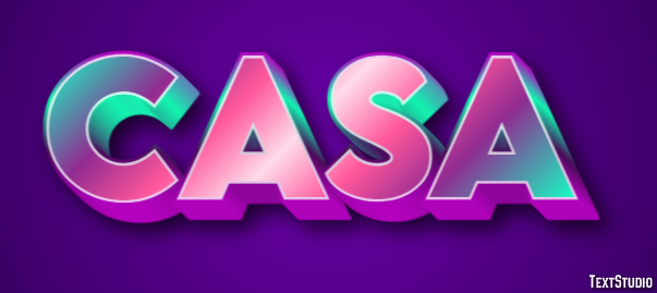 Casa Эффект текста