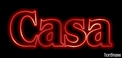 Casa Tekst Effect