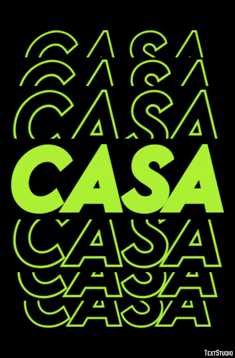 Casa Tekst Effect