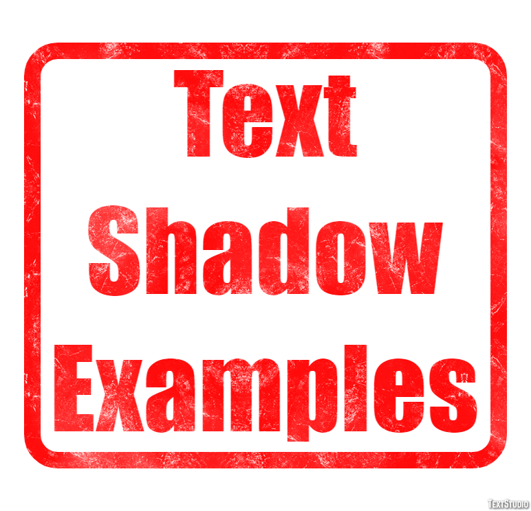 Text Shadow Examples Text Effect
