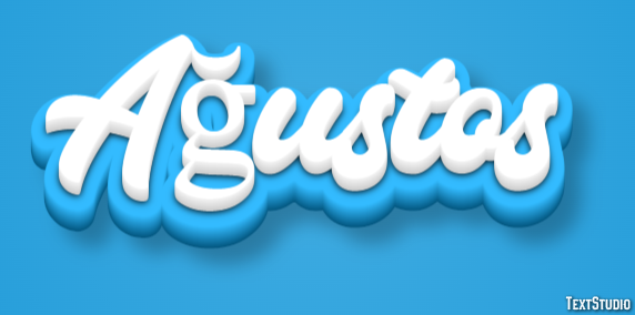 Ağustos Efecto de texto