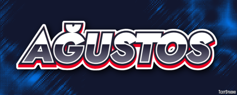 Ağustos Efecto de texto