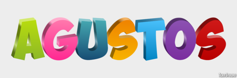 Ağustos Efecto de texto