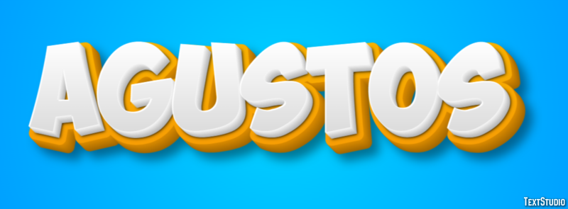 Ağustos Efecto de texto