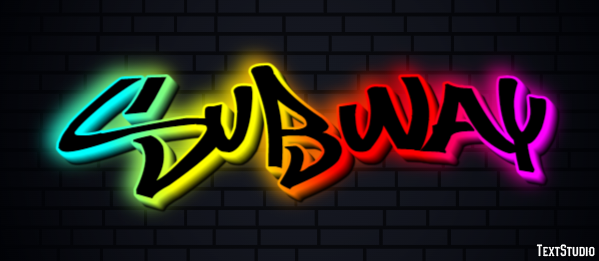 Subway Effetto testo