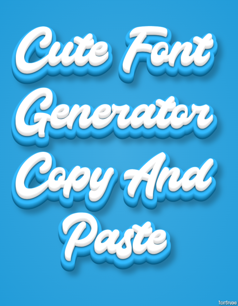 Cute Font Generator Copy And Paste Efeito de texto