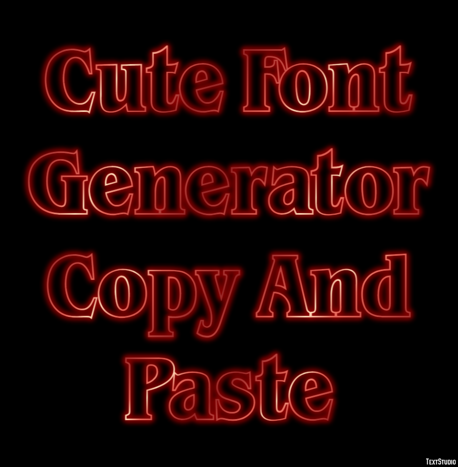 Cute Font Generator Copy And Paste Efeito de texto