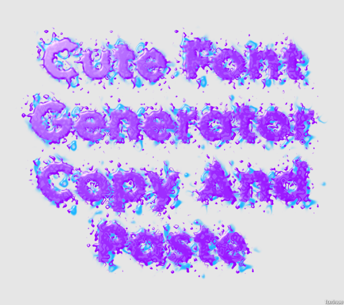 Cute Font Generator Copy And Paste Efeito de texto