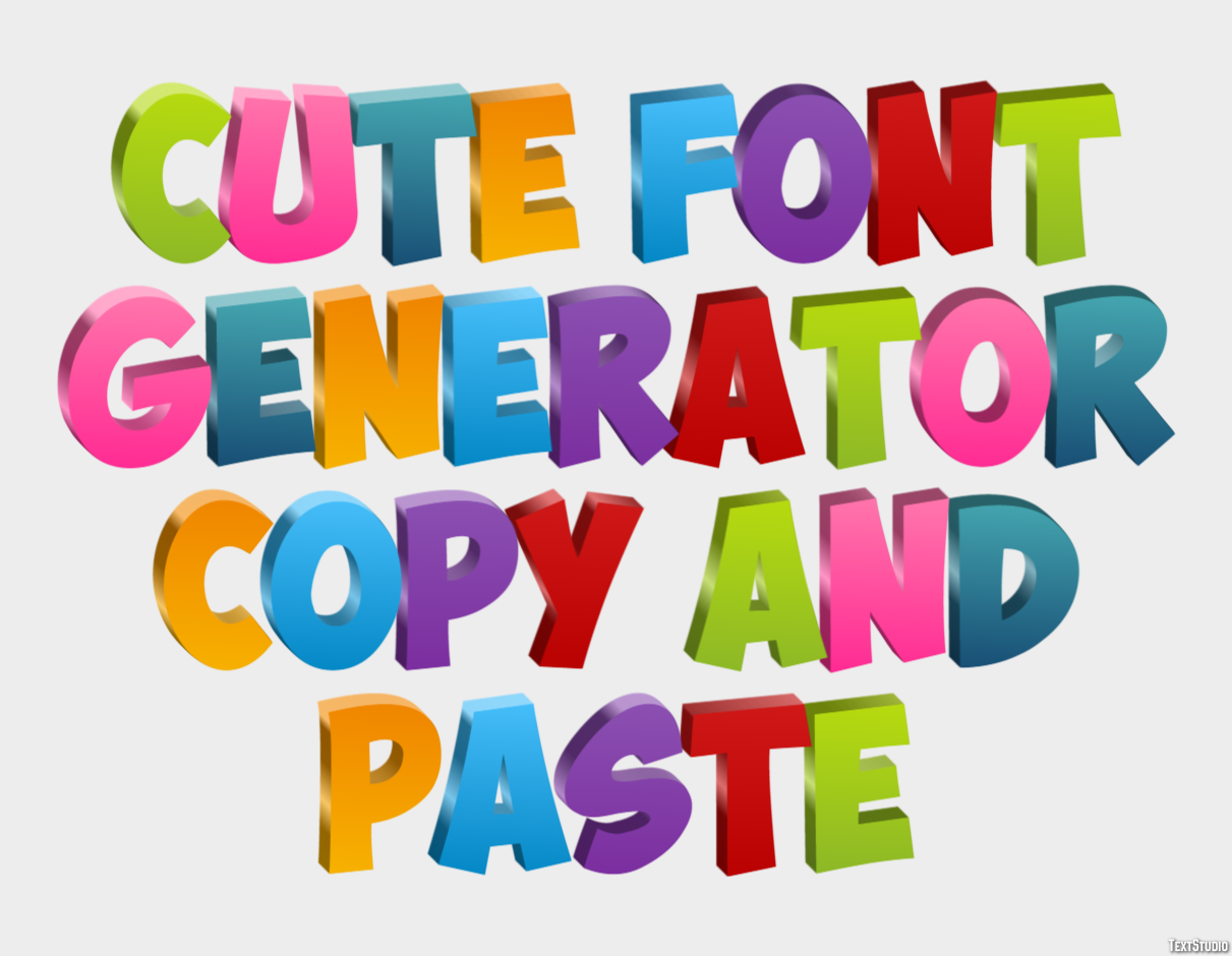 Cute Font Generator Copy And Paste Efeito de texto