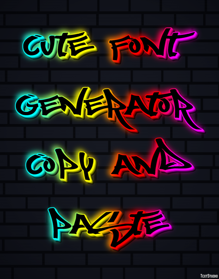 Cute Font Generator Copy And Paste Efeito de texto