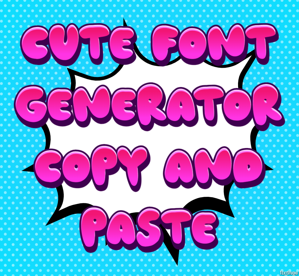Cute Font Generator Copy And Paste Tekst Effect