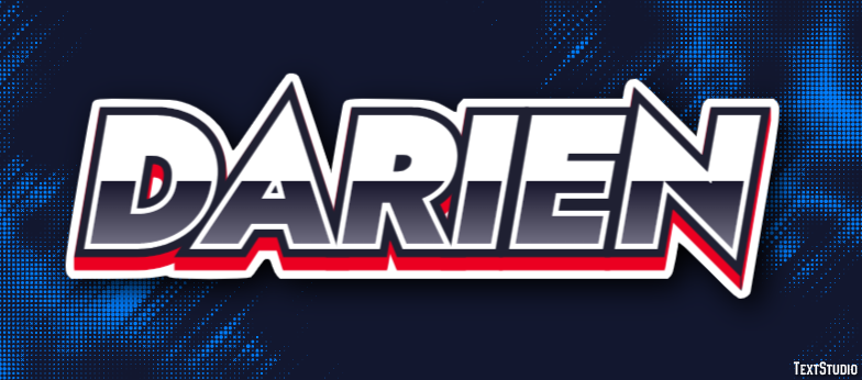 Darien Эффект текста