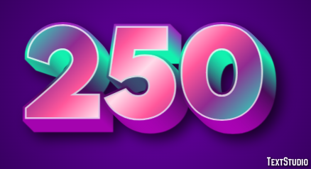 250 Text Effect