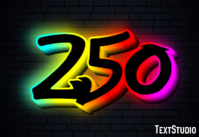 250 Text Effect