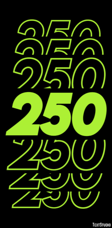 250 Text Effect