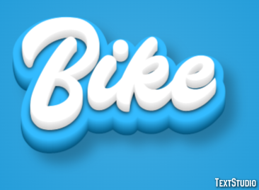 Bike Text effect