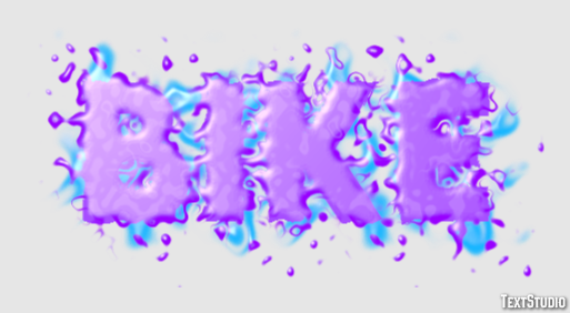 Bike Text effect