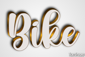 Bike Text effect