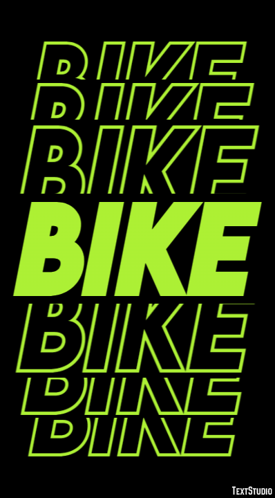 Bike テキスト効果
