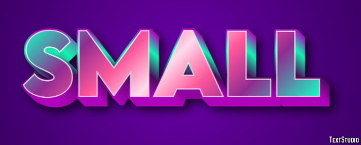 Small Text Effect