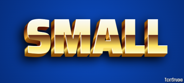 Small Text Effect
