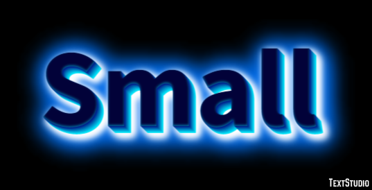 Small テキスト効果
