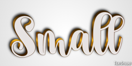 Small Text Effect