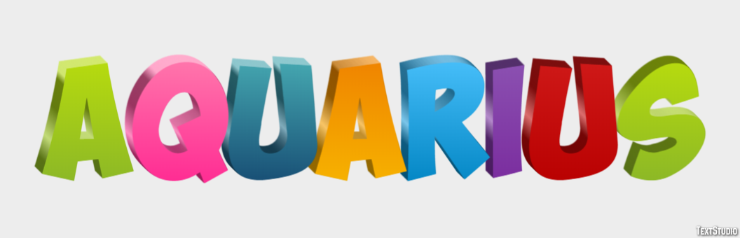 Aquarius Efekt tekstowy