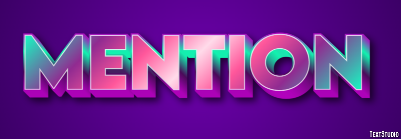 Mention Text Effect