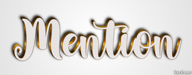 Mention Effet de Texte