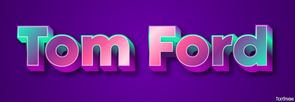 Tom Ford Text Effect