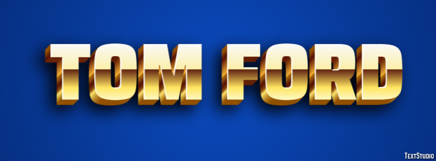 Tom Ford Text Effect