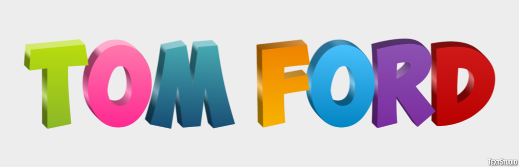 Tom Ford Text Effect