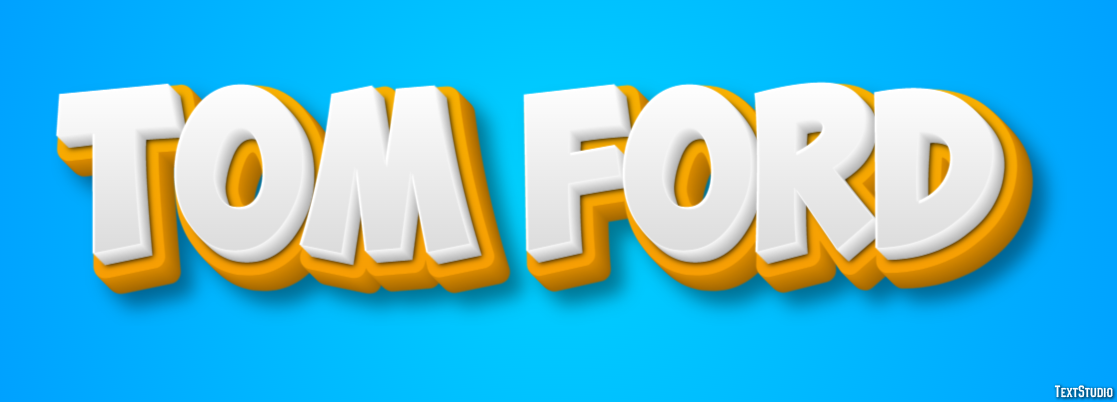 Tom Ford Text Effect