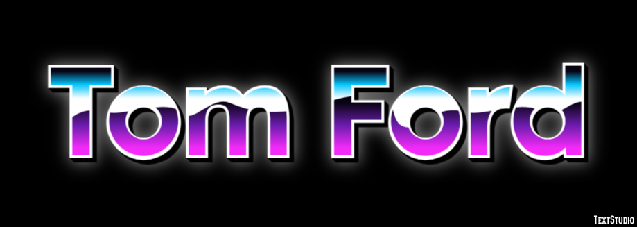 Tom Ford Texteffekt